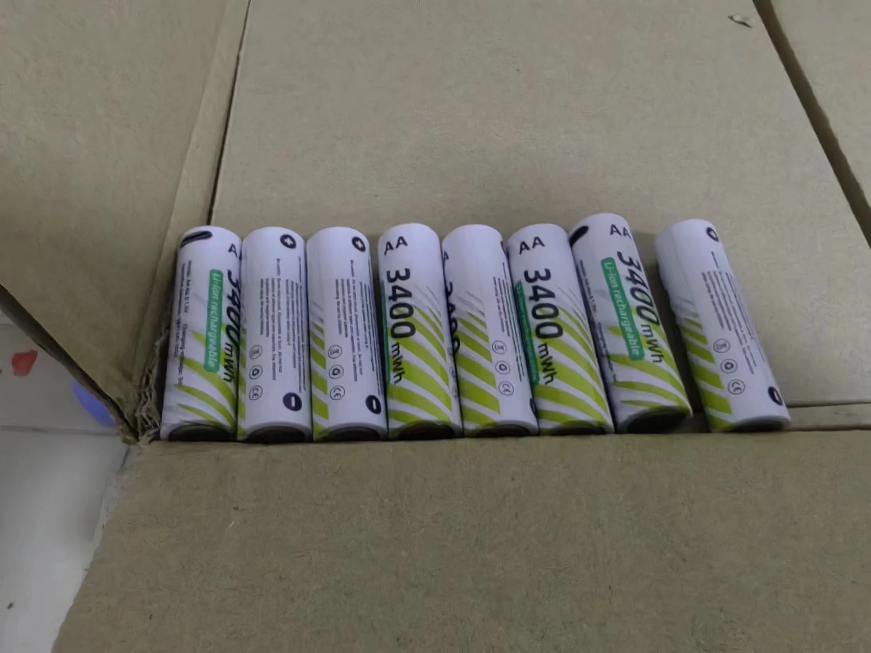 

New Li-ion AAA and AA Rechargeable Batteries USB Lithium-ion 3400mWh 1.5V AA Rechargeable Batteries+800mWh 1.5V AAA Battery