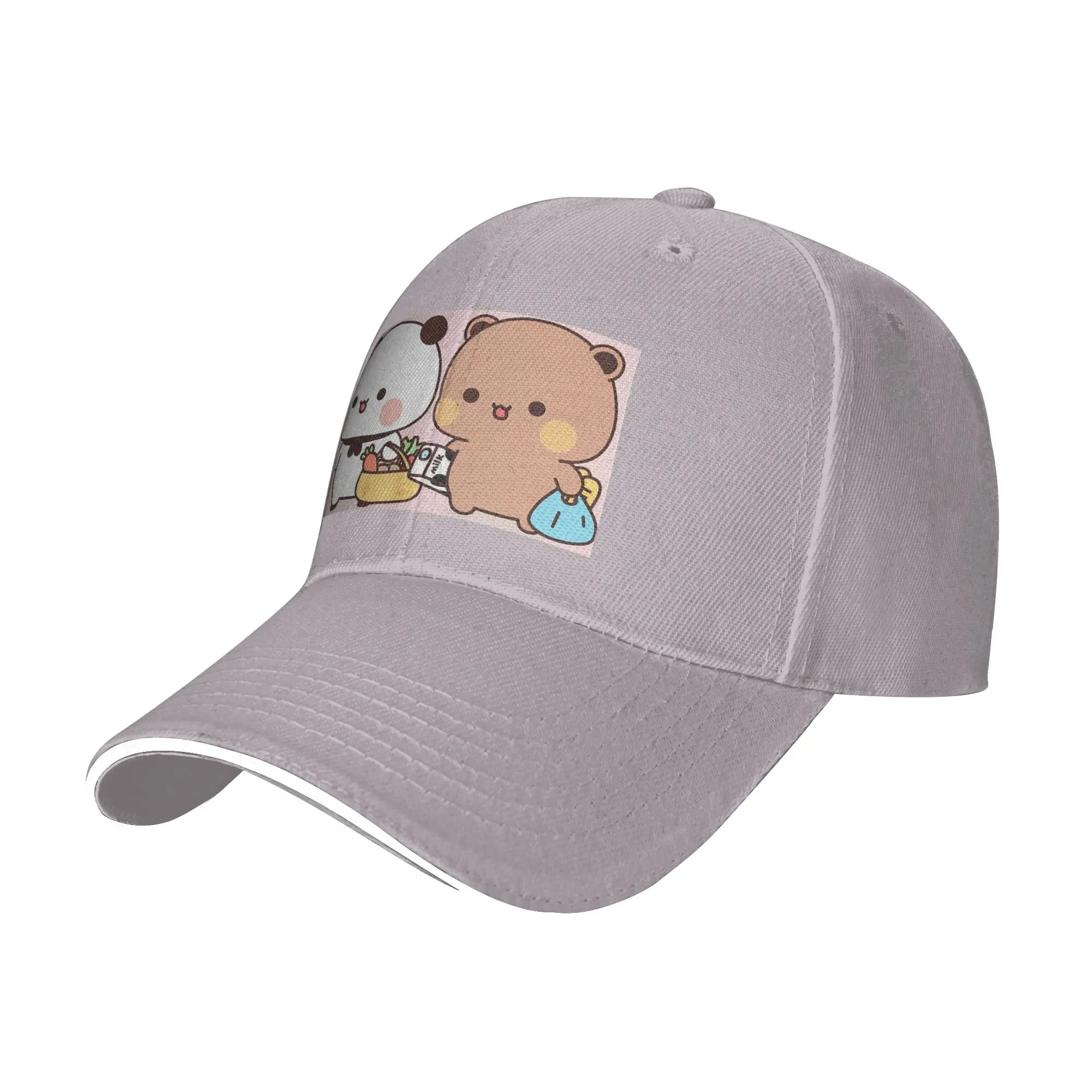 Cute Bubu And Dudu Go To Grocery Together Cap Baseball Caps Adjustable Hat Hip Hop Summer Unisex Baseball Hats Customizable