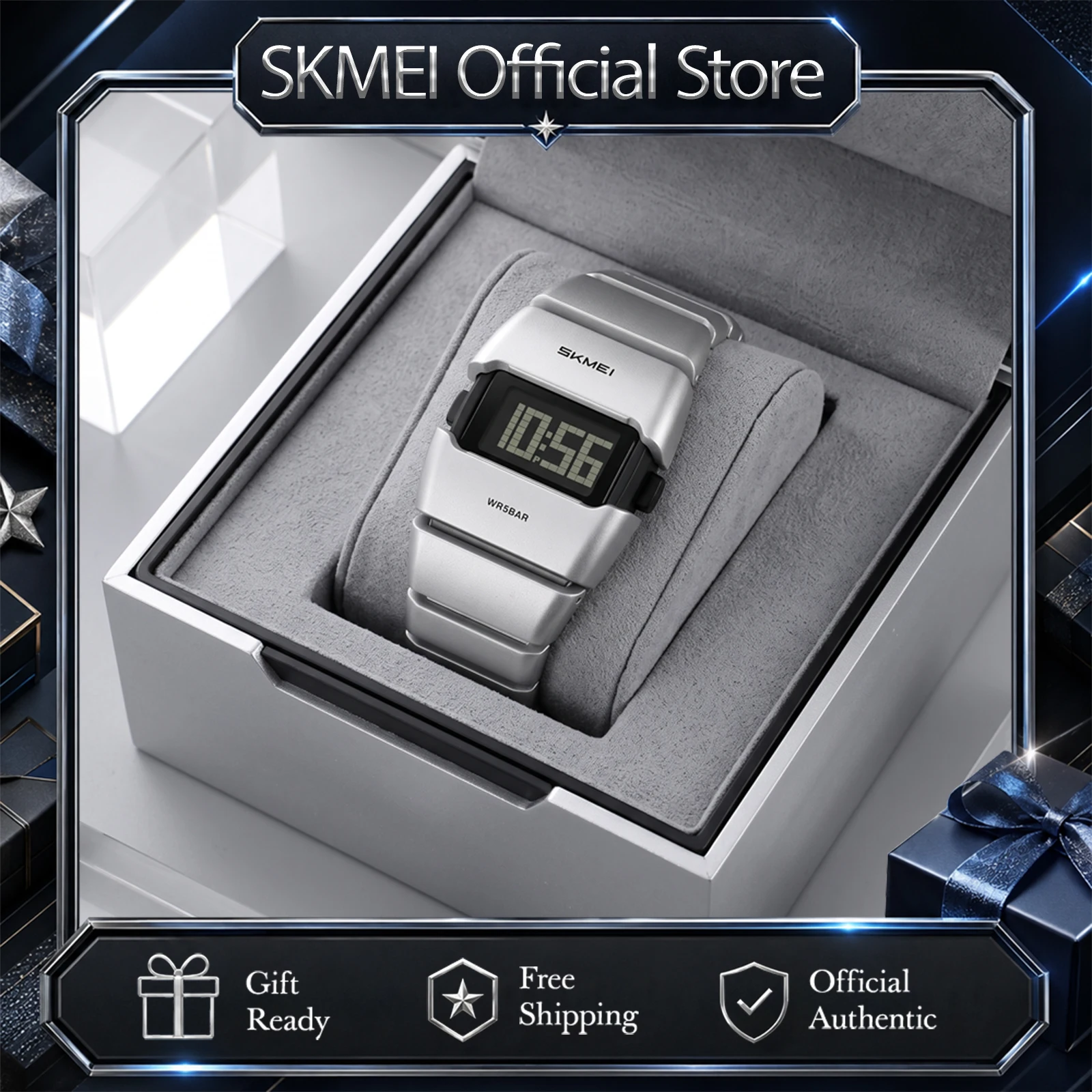Women Fashion Zone - SKMEI 2710 Стильные цифровые часы, водонепроницаемые