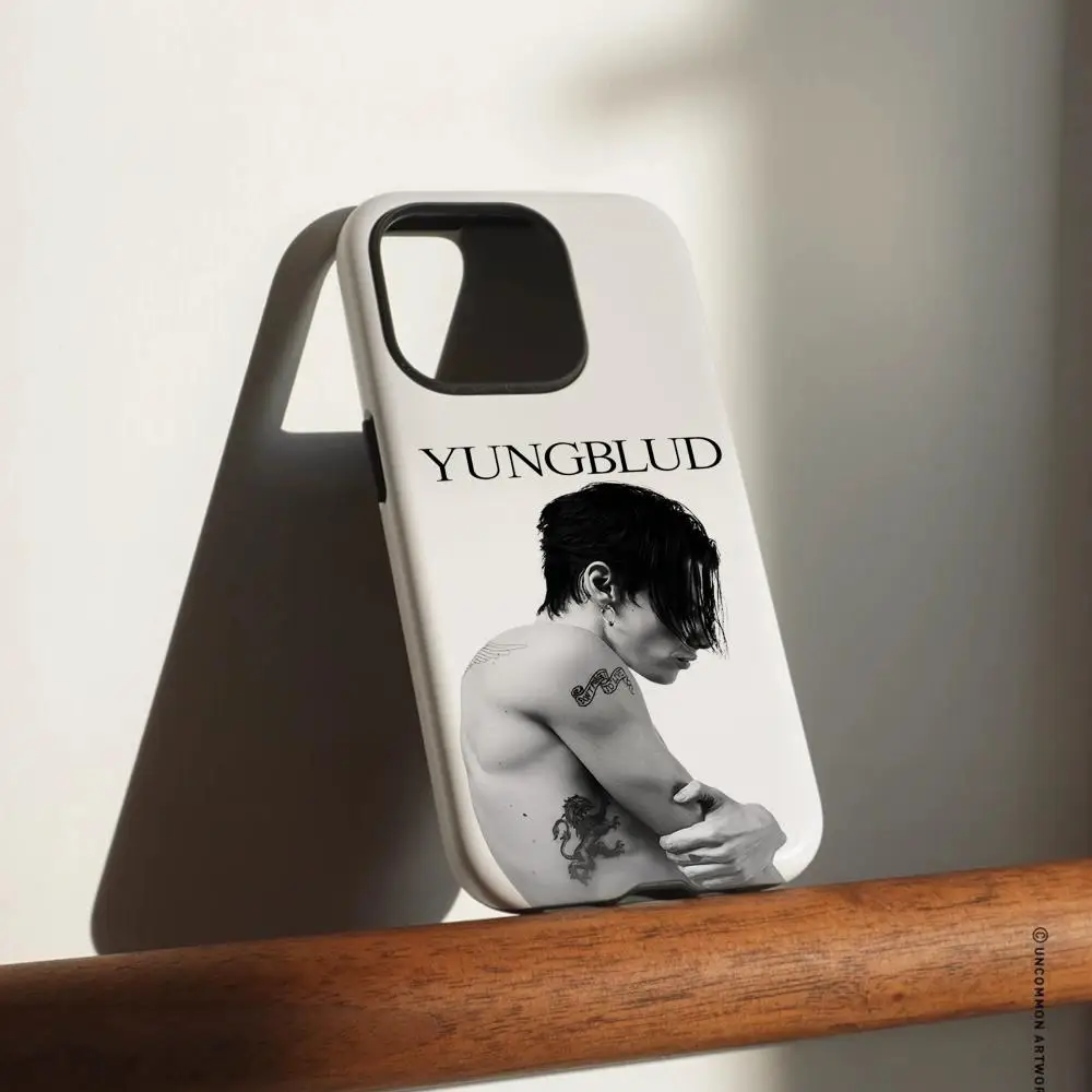 Y-Yungblud idols-funda de teléfono para iPhone 17, 16, 15, 14, 13, 12 Pro Max Plus, carcasa dura líquida de doble capa HD brillante