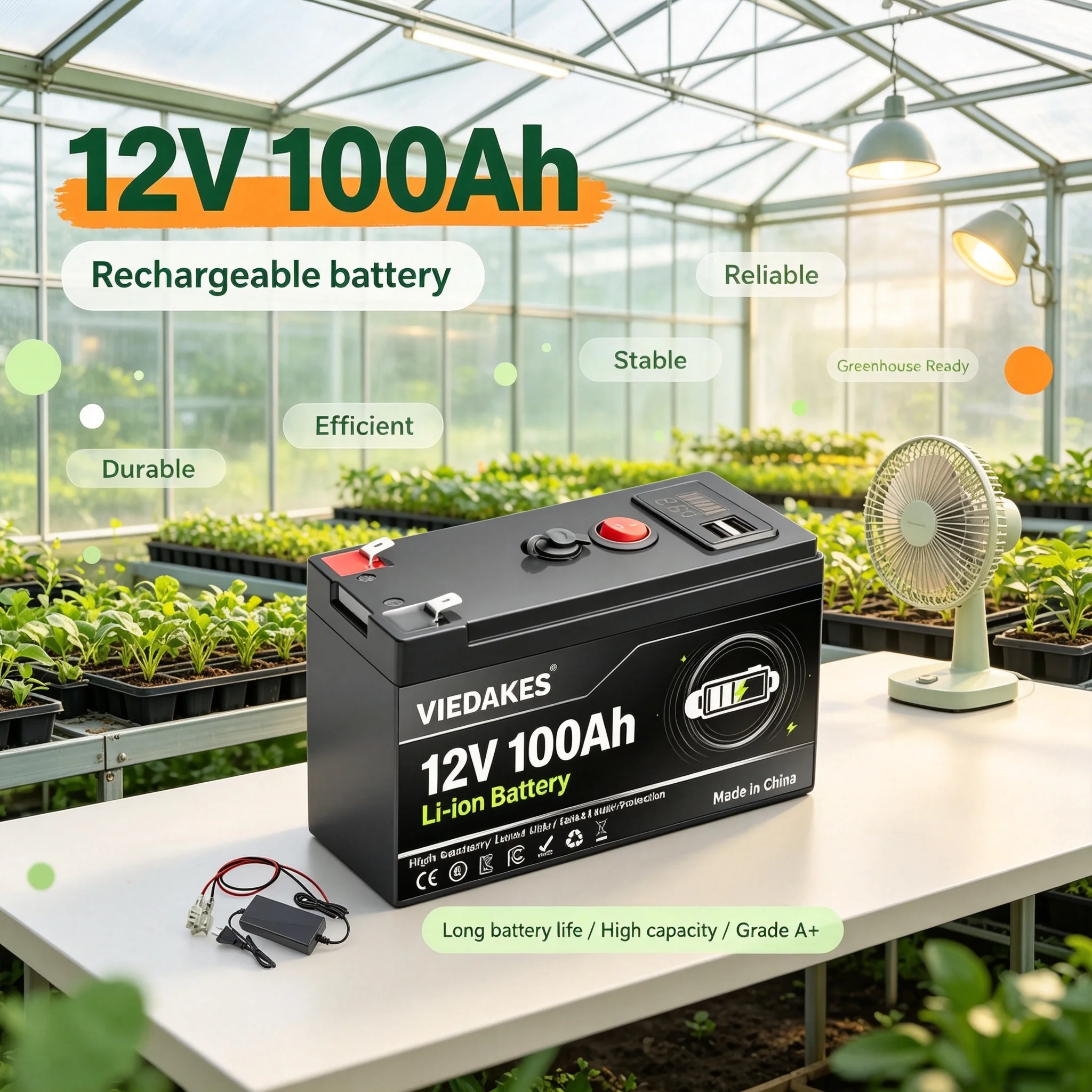 Authentic product 100Ah 21700 Rechargeable 12v 100Ah battery Lithium Battery Pack for Solar RV Boat Motorcycle Camping️‼️🔋