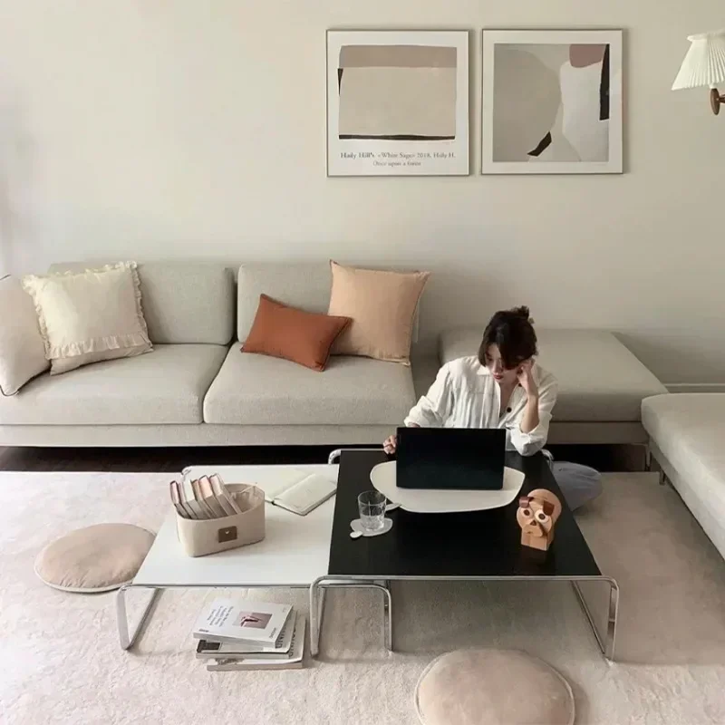 Medieval combined stainless steel coffee table