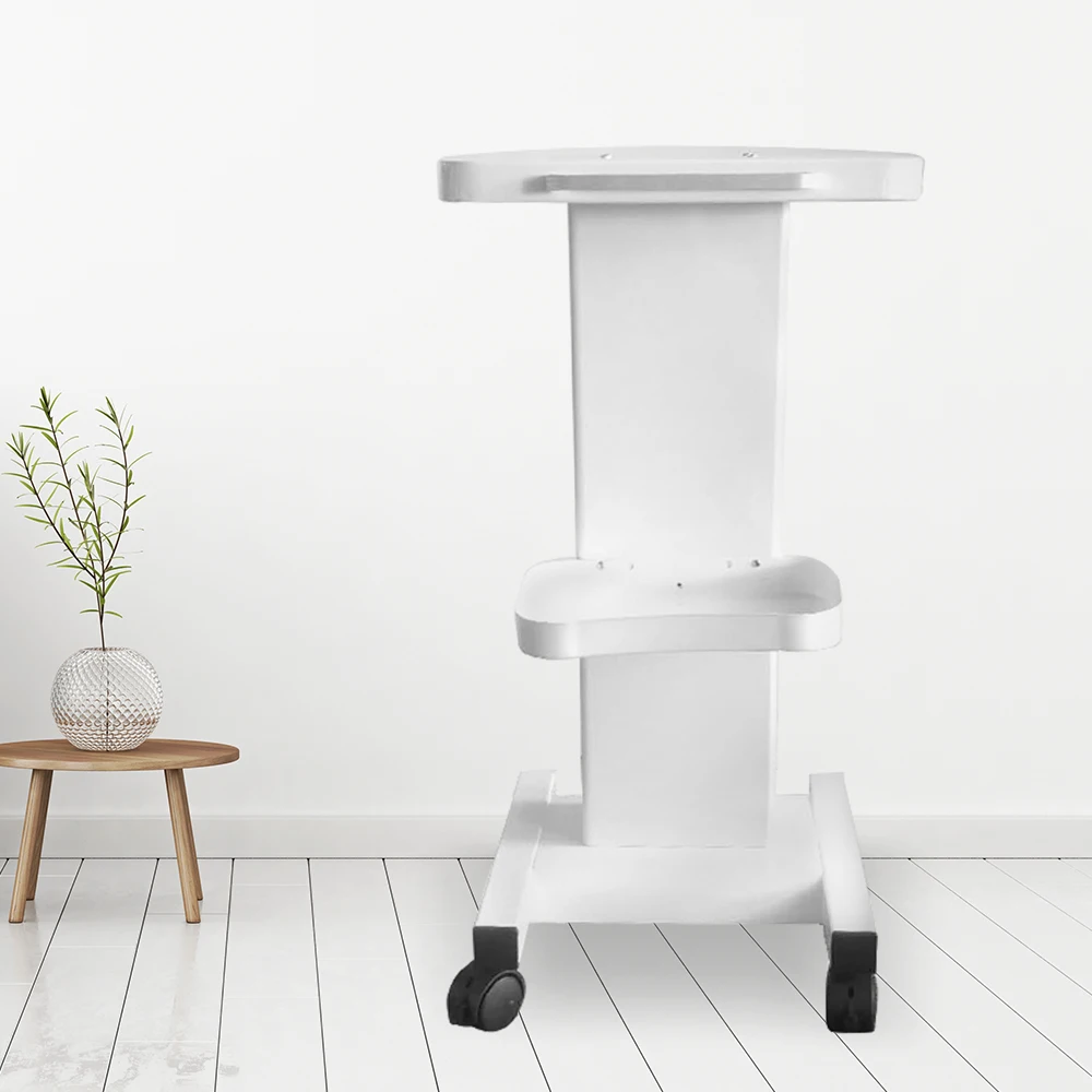 Rolling Trolley Cart, SPA Beauty Salon Storage Equipment Machine Organizer Stand, with 4 Lockable Wheels, Rustproof