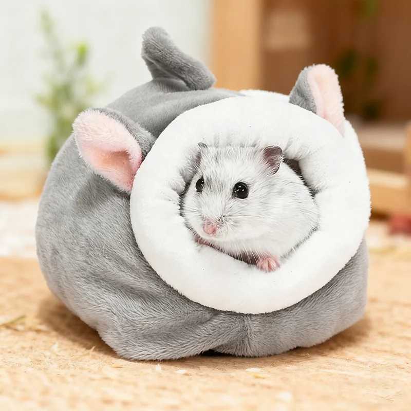 Hamster Cotton Nest Pet Warm Winter Supplies Winter Sleeping Bag House Small Fossa Gold Silk Bear House Mouse Nest Sleeping Cage