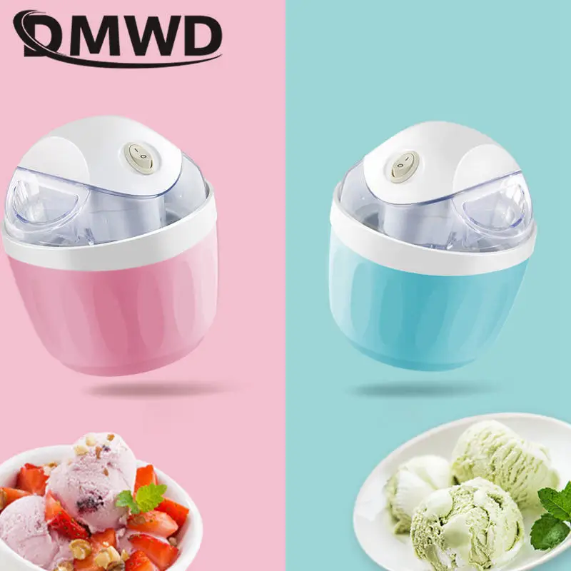 Mini Ice Cream Maker Scrambled Yogurt Machine Cold Drink Beer Cooling Barrel Stir Yogurt Smoothie Blender Children Snack DIY