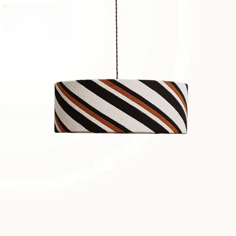 Атмосфера Maillard Подвесные светильники для ресторана Led E27 Винтажная ткань Художественная декоративная подвесная лампа Кухонный стол Гостиная Салон