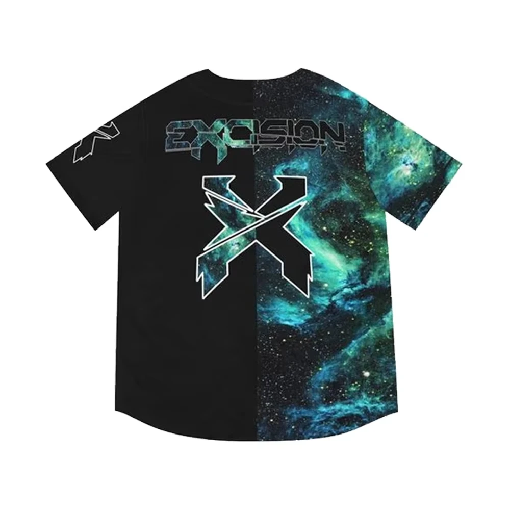 Neues EXCISION Basketball-Trikot Nexus Tour 2026 für Fans, V-Ausschnitt, kurzärmelige T-Shirts, Kinder, Herren, Damen, Streetwear-Tops, Y2K – Detail 6
