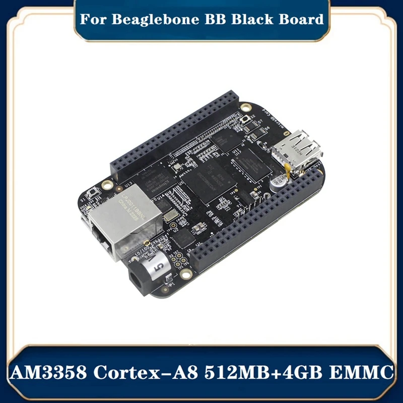 

Black Development Board For Beaglebone BB Black Embedded AM3358 Cortex-A8 512MB DDR3+4GB EMMC BB Black AI Linux ARM