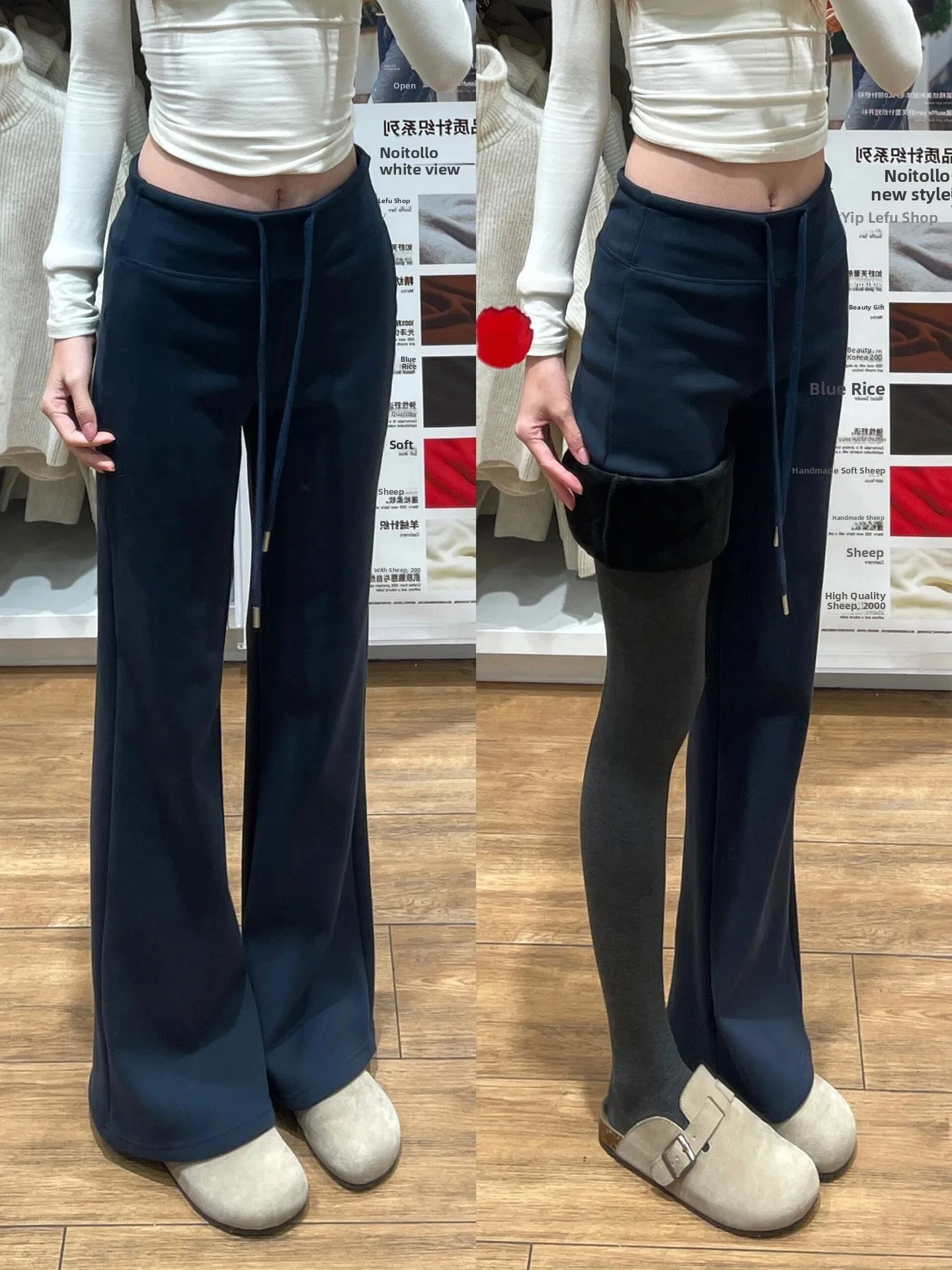 

High Waist Wide Leg Yoga Sports Pants Women's Spring Autumn New Sle Loose Fit Casual Trousers Slimming Bell Bot