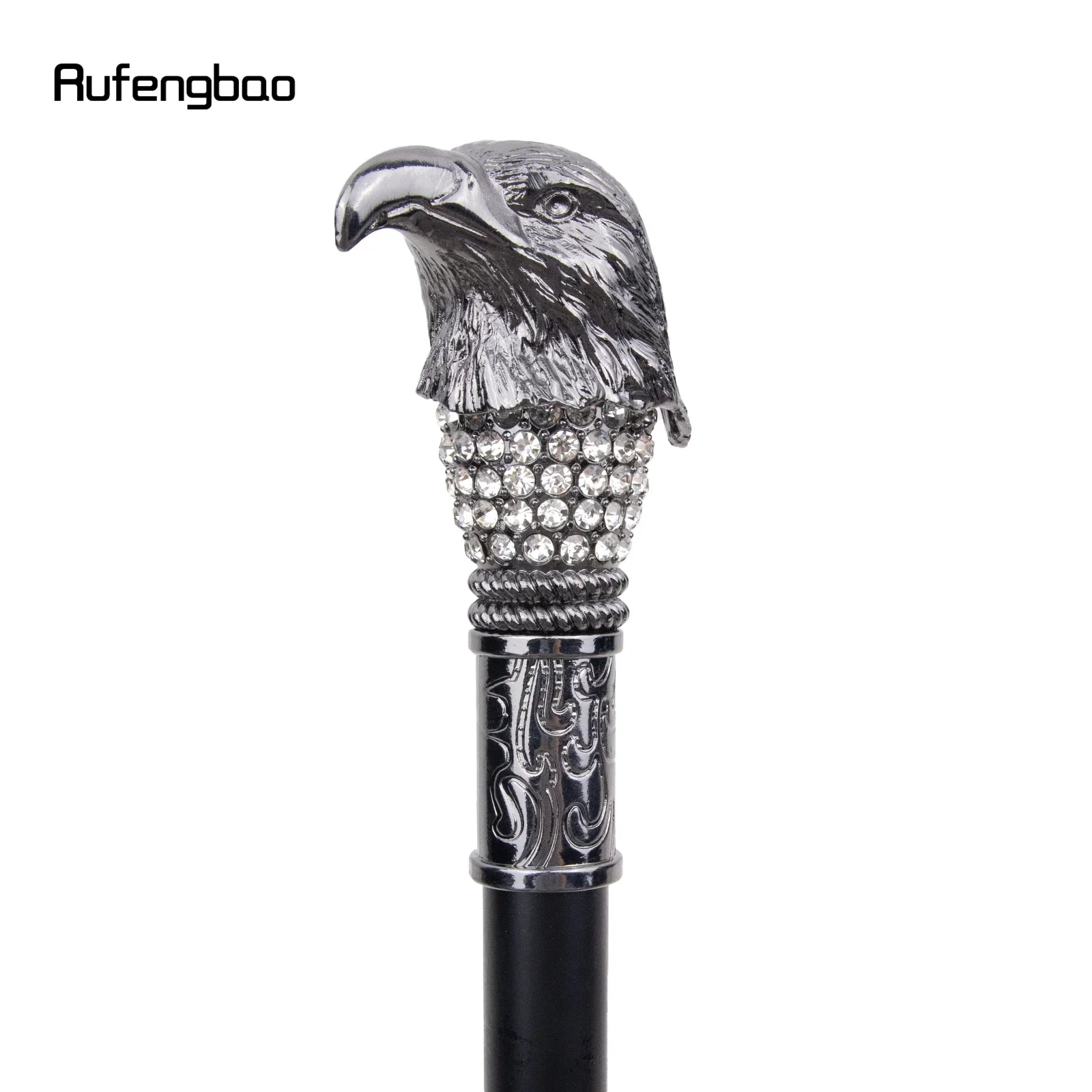 الفضة النسر رئيس موضة عصا للمشي عصا الزخرفية تأثيري خمر أداء الحفلات مرحلة قصب 91 سنتيمتر