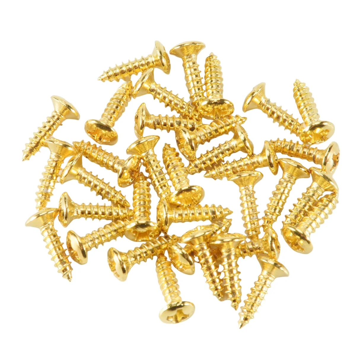 A98U 30pcs New Gold Pickguard Screws For Fender Strat/Tele Electric Guitar Bass