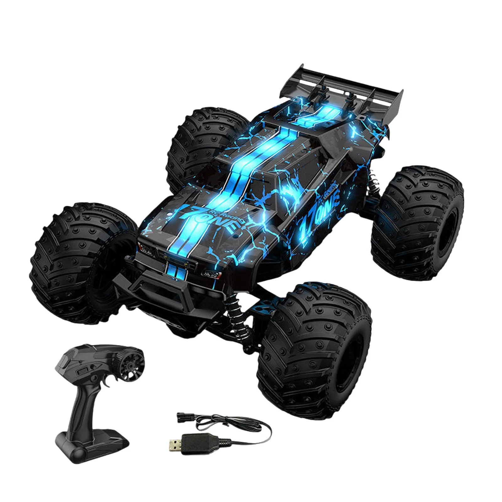 New 1: 14 High-speed Remote Control Car RC 4WD Off-Road Vehicle Wireless Racing Car Children's Day Boy Toy