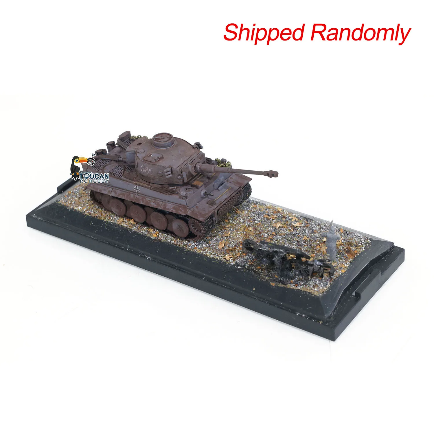 Henglong Tanque Estático para Meninos, Modelo de Tanque Acabado sem Peças Eletrônicas, Alemanha Tiger I 3818, Mini Brinquedos, Presentes, Escala 1: 72