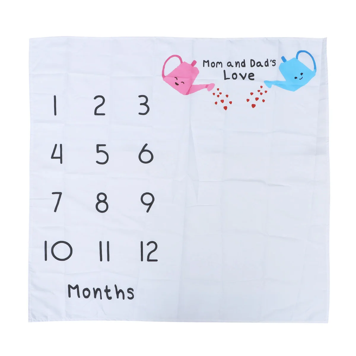 

Baby Monthly Blanket White Photo Props Swaddle Cover Growing Infants Photography Background Cloth for Newborns and