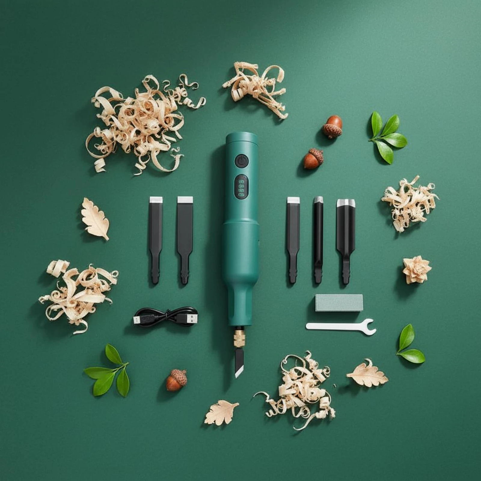 Handheld Engraver Battery-Powered Electric Wood Carving Tool Cordless Carving Tool Multi-Functional Electric Etcher Copper
