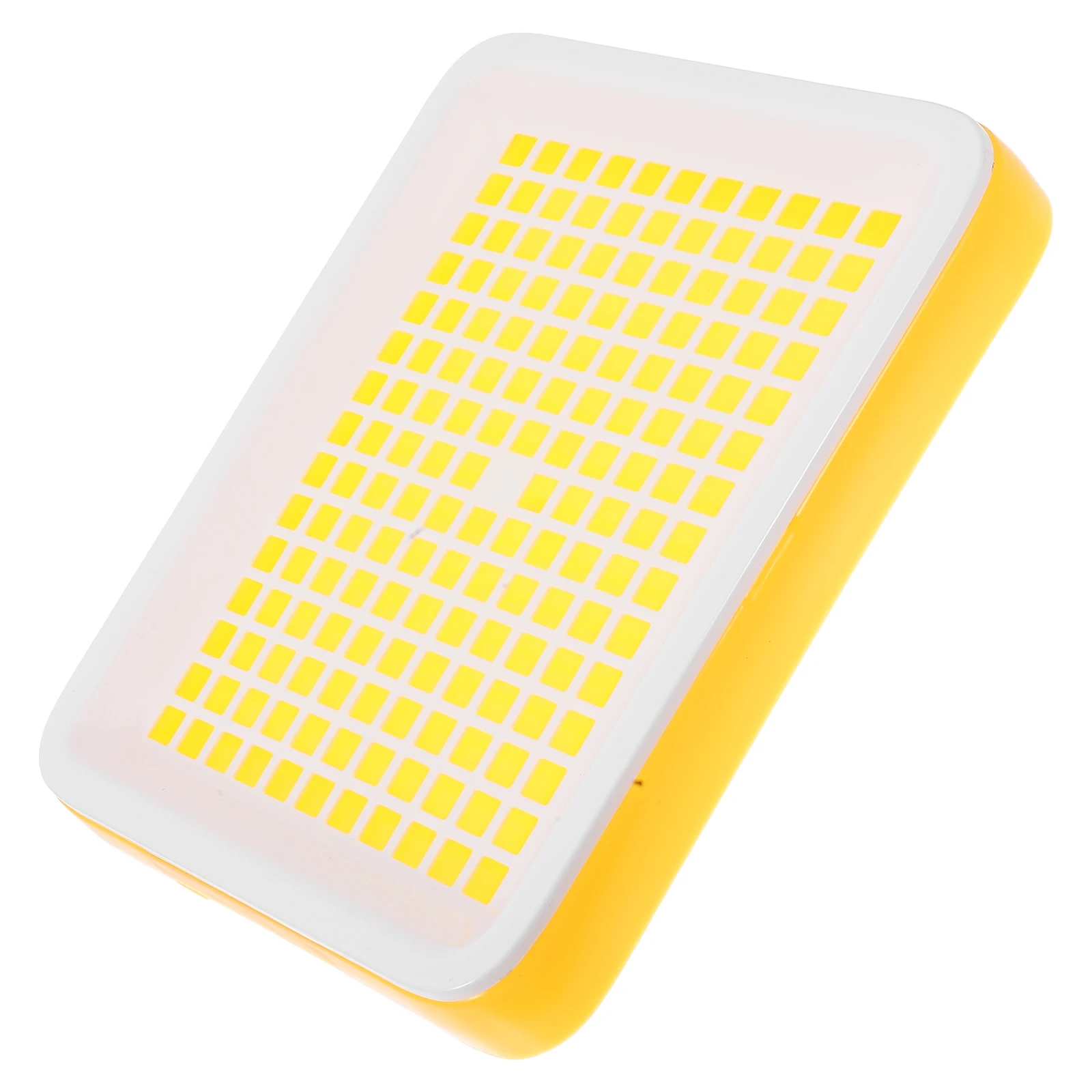 

Square Rabbit Toilet Tray with Urine Poop Separation Stable Non-Tip Design for Bunny Chinchilla Ferret Guinea Pig Litter Box