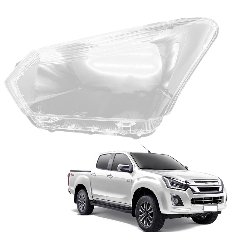 For Isuzu D-MAX 2019 2020 2021 Headlight Shell Lamp Shade Transparent Lens Cover Headlight Cover