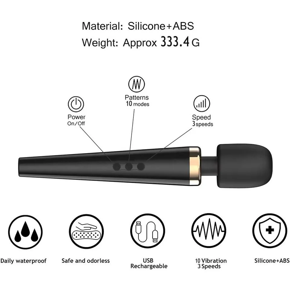 EMS Model Fascia Gun Deep Tissue Vibration Massager Reflexology Body Massage Tool Trigger Point Massage Stick Muscle Relax view 5