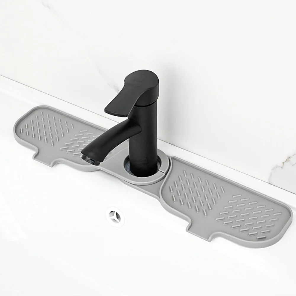 Rubinetto in Silicone Splash Guard Soft girevole 16.5 "x 3.94" Drip Water Catcher dietro il rubinetto lavello Mat lavandino del bagno