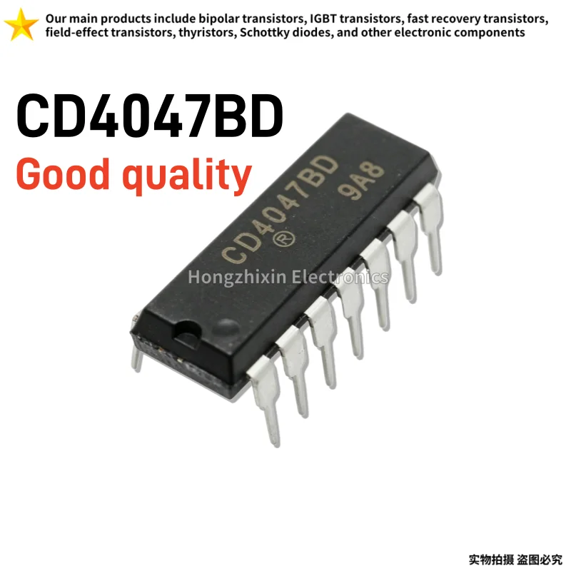 10PCS New CD4047BD CD4047BE Through-hole DIP-14 Low Power Monostable Multivibrator