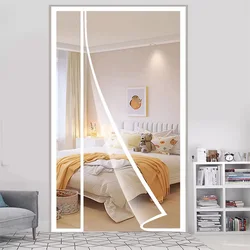 2024 new winter windproof and cold proof air conditioning door curtain partition, warm and transparent kitchen curtain