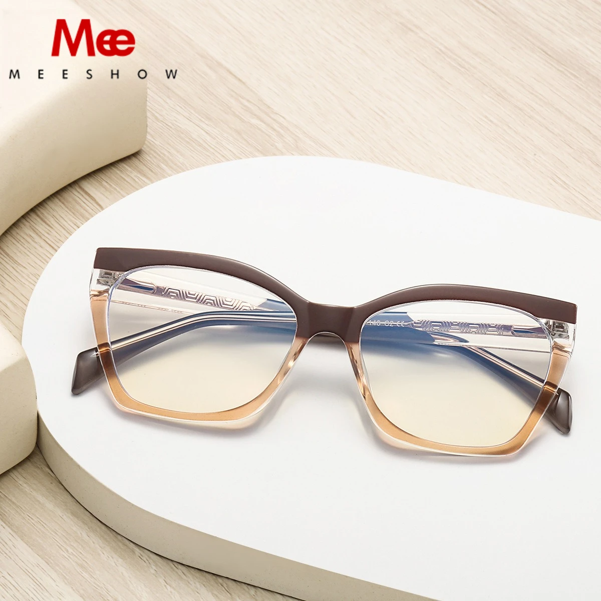 MEESHOW Trendy 2025 TR Blue Light Blocking Glasses New Reading Glasses for Women Fashion design Brazil high qulaity Reader