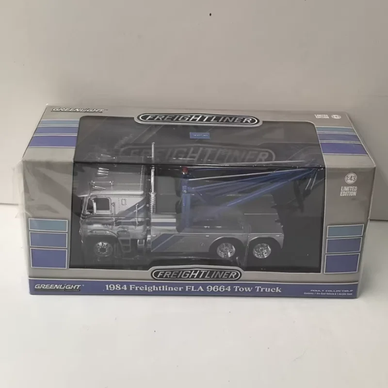 Greenlight 1/43 échelle 1984 Freightliner FLA 9664 modèle de voiture en alliage Collection statique décoré cadeaux de vacances jouets Souvenir cadeau