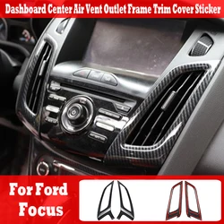 For Ford Focus 2012-2014 2013 Dashboard Center Air Vent Outlet Frame Trim Cover Sticker