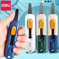 Deli Safe Box Opener Tool Multipurpose Utility Package Cutter Safe Non-Stick Black Fluorine Coated Knife Perfect for Home Office
