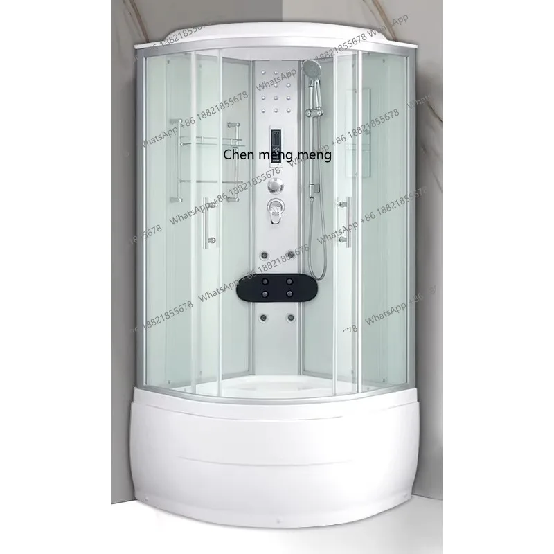 

Интегрированная душевая кабина, стеклянная перегородка, ванная комната, интегрированная система разделения влажной и сухой зон, для домашнего использования.