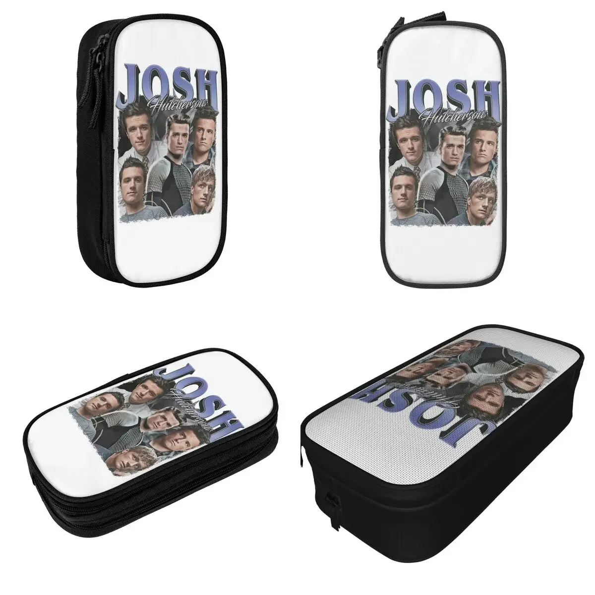 Retro Josh Hutcherson Pencil Case Lovely Pen Holder Bags Student Big Capacity School Supplies Cosmetic Pencilcases