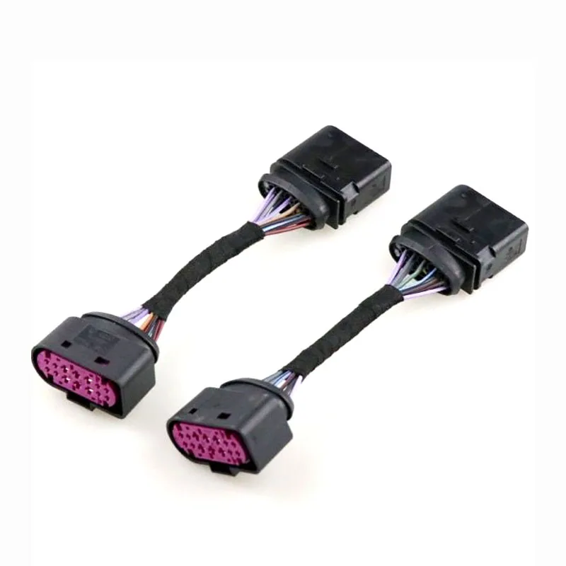 

14 Pin Male To 14 Pin Female Headlight Lamp Modification Wiring Harness Plug Connector For Q5