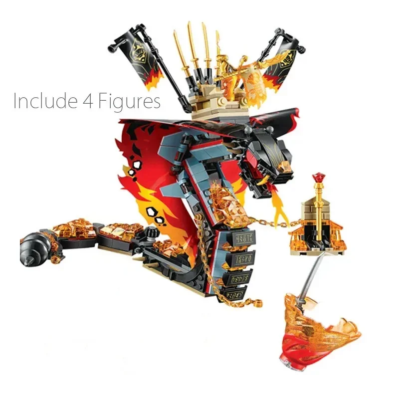 

463pcs Bricks DIY Fire Fang Building Blocks Compatible Lepining 70674 with Ninjasned Toys for Children Christmas Birthday Gifts