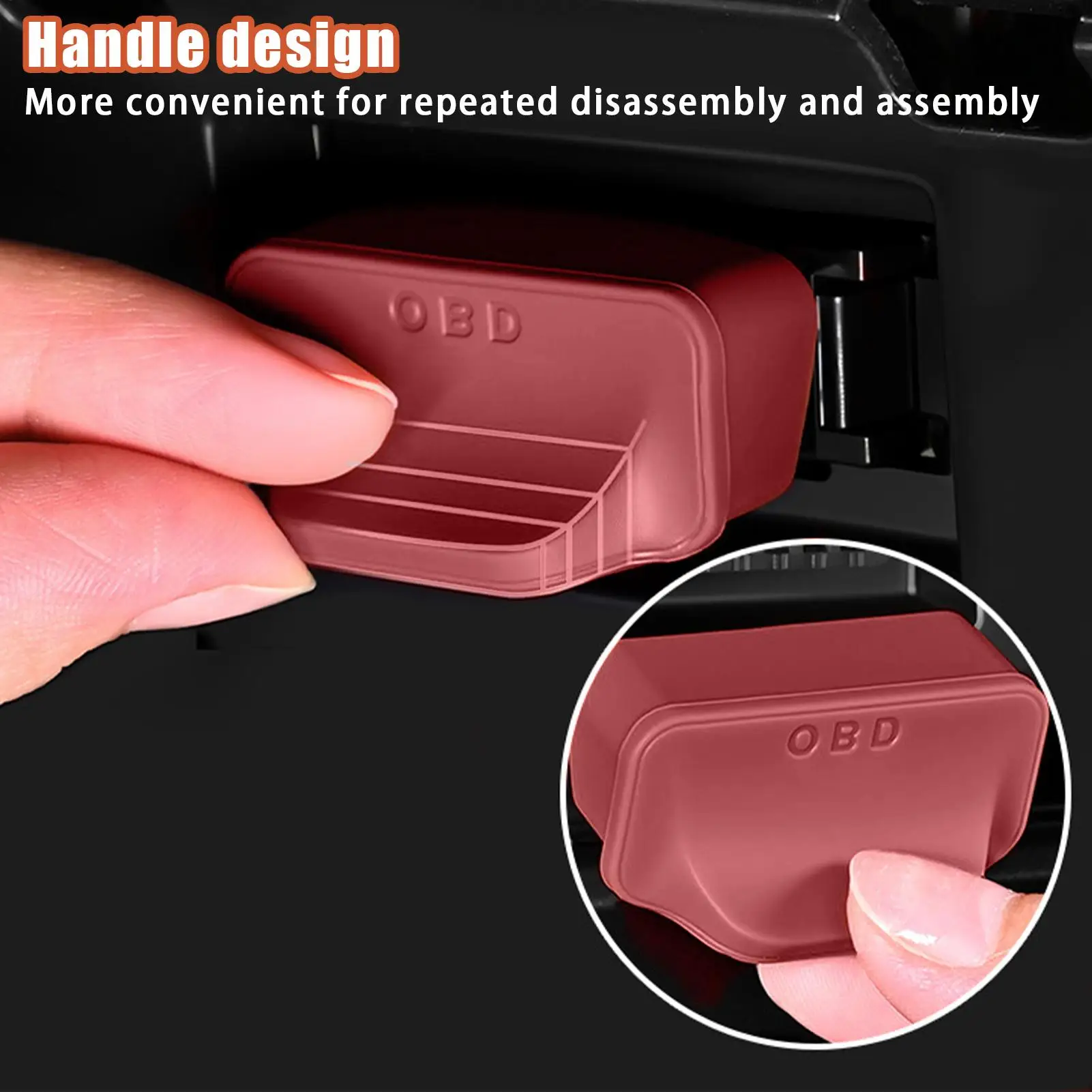 OBD Cover Dustproof OBD Cover Interface Connector Protector For Cargo Golf Cart Sedan Truck SUV Van RV Automotive