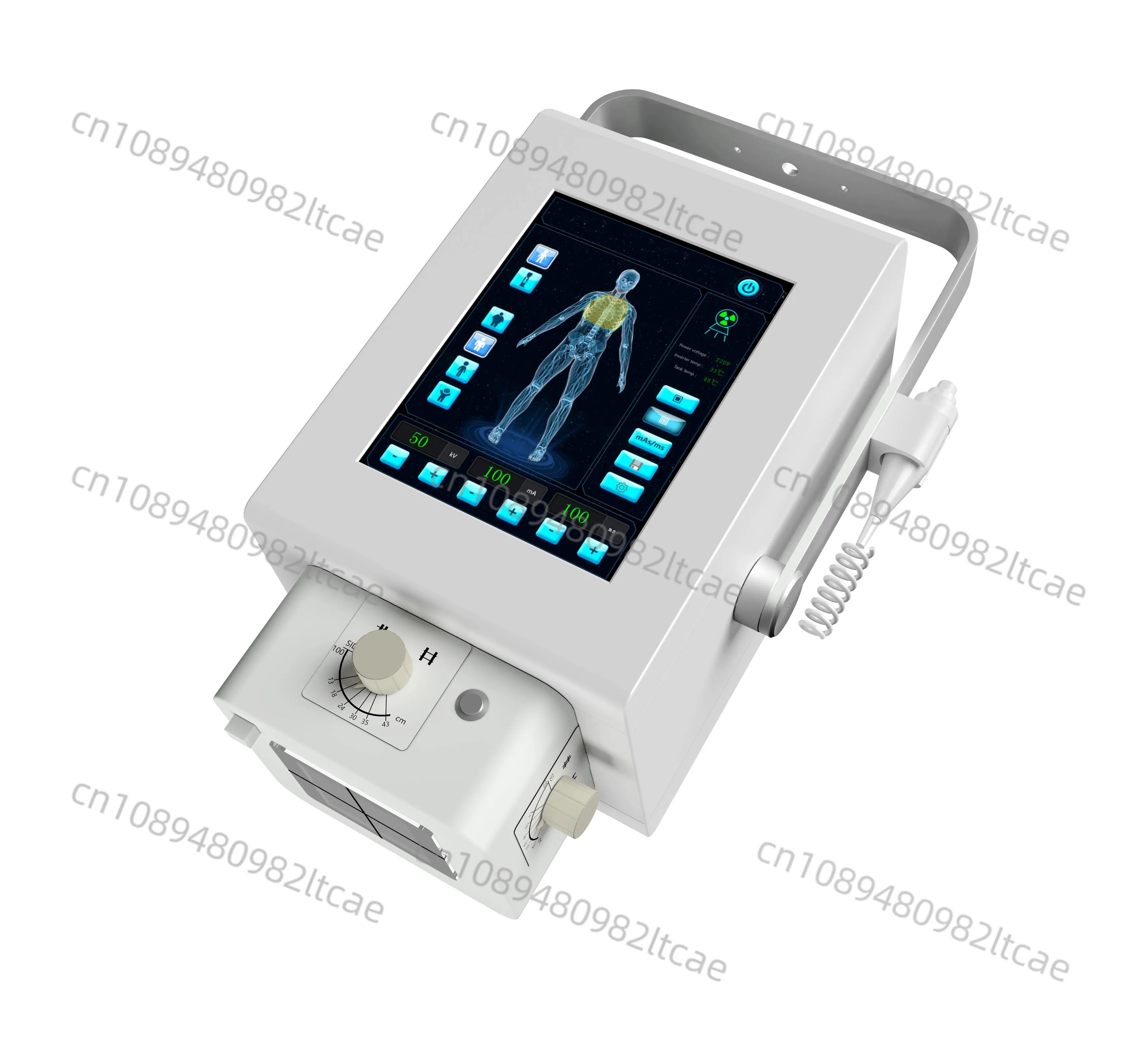 8KW Portable X-Ray Machine Wired/Wireless, X-Ray System for Human and Veterinary Hospital