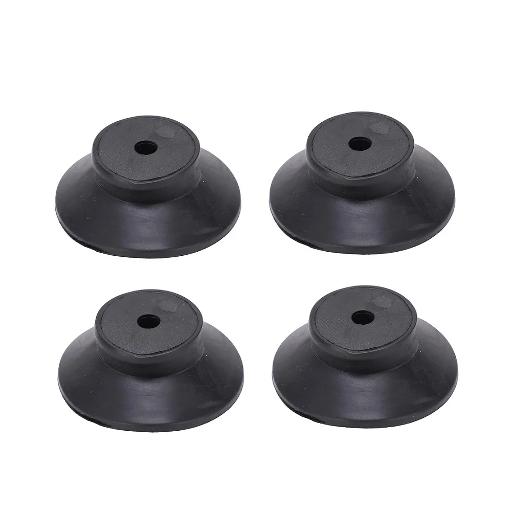 Replacement Foot Pads Rubber Pad 4Pcs Black High Quality Replacement Foot Pads Rubber Pad 48Mm X 18Mm Air Tools