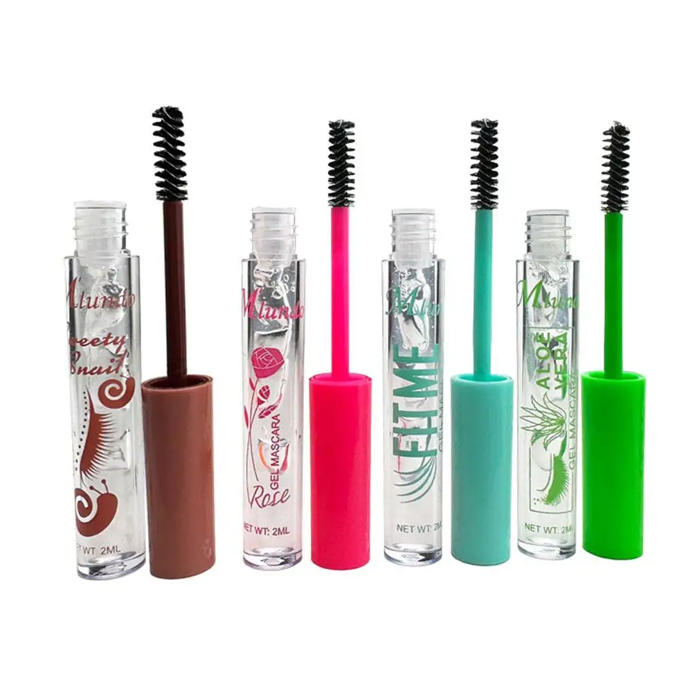 4 Color Waterproof Eyebrow Gel Tint Liquid Cosmetic Enhancers Brow Cream Long-lasting 3D Mascara Cream Makeup With Brush