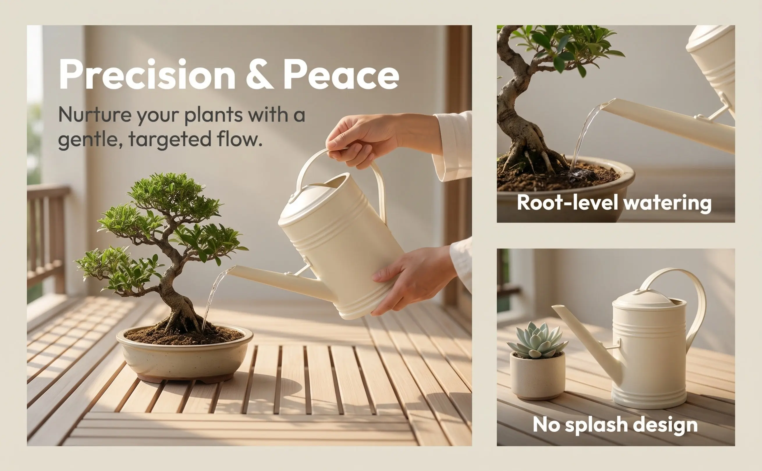 Plastic Spout Watering Can Premium Indoor Outdoor Garden Sprinkler Pot Efficient Tool Gardening Kettle