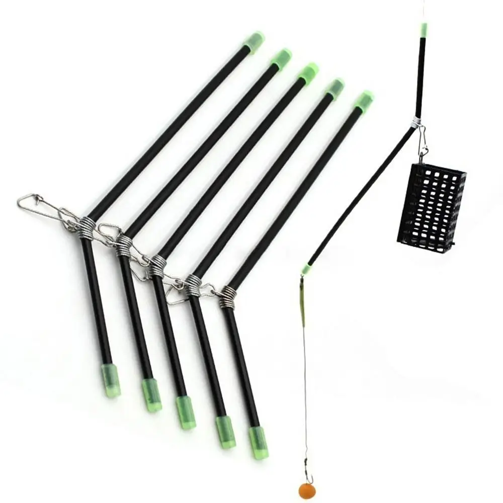 20PCS Feeder Anti Tangle Boom Fishing Tool anti-winding Pipe Balance Bracket Fishing Tackle With Swivels Sinker Snap Fishing