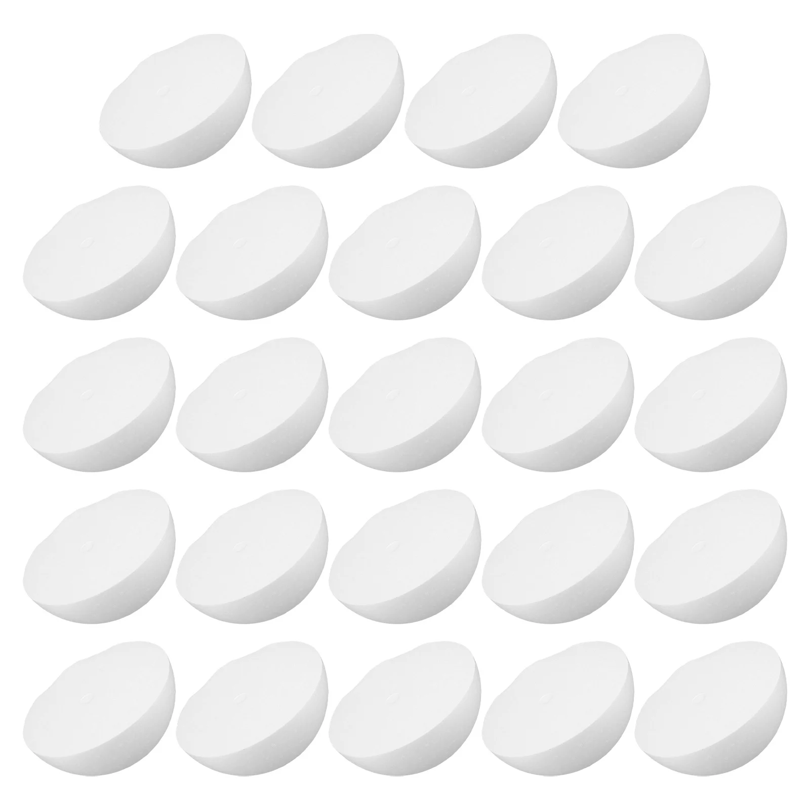 

24pcs Blank Foam Hemisphere 9.5Cm White Diy Semicircular Ball Crafts For Painting Unfinished School Projects Party Decor Craft