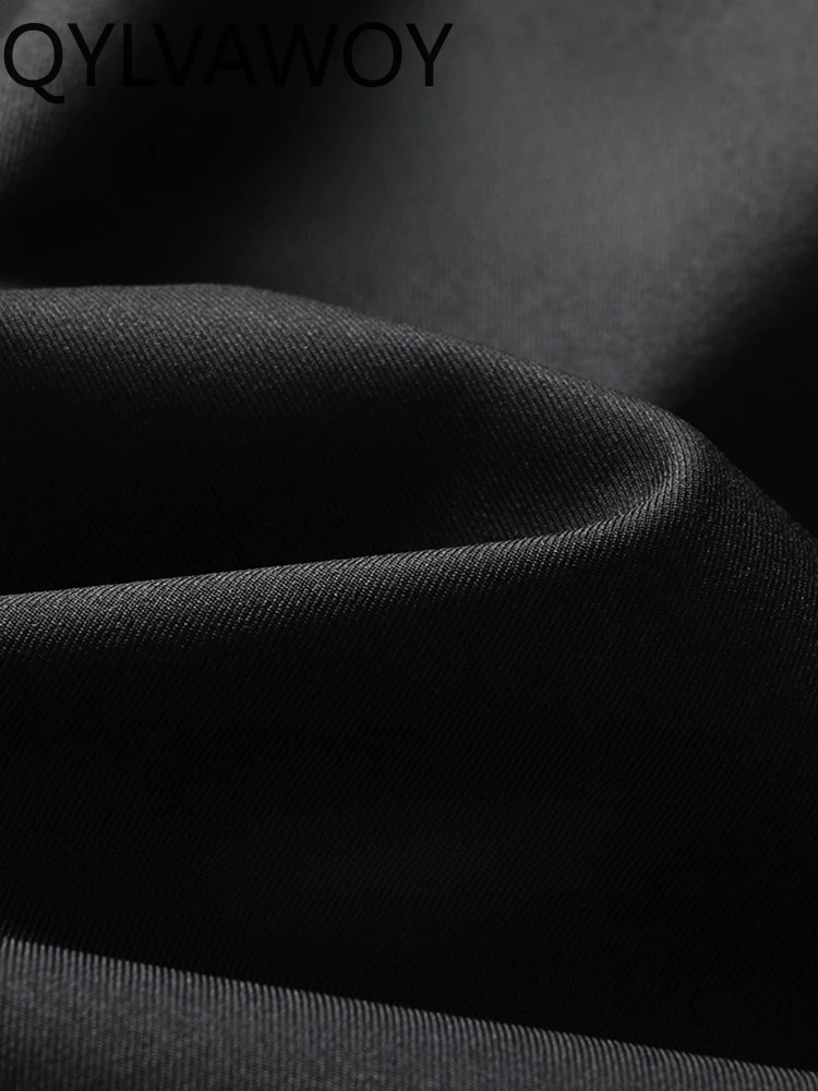 QYLVAWOY 2025 ربيع الخريف جديد الرجال منتصف طول خندق معطف الرأس منتصف العمر الأعمال عادية الدافئة عالية الجودة ملابس خارجية LJ2770 #4