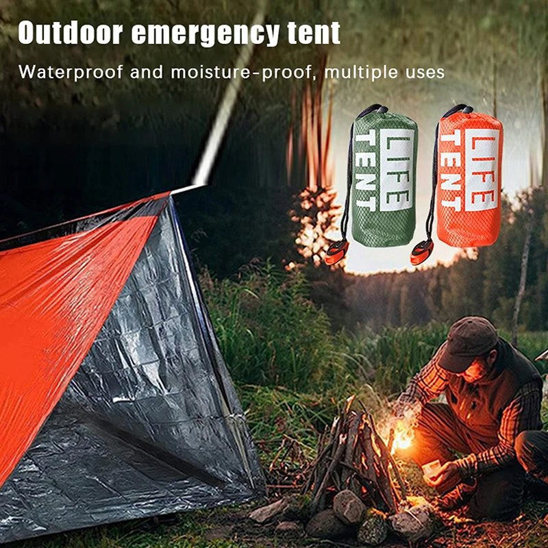 【Peace】2 Person Emergency Tent Casa De Waterproof Camping Travel Pergola Family Campaign House Cool Gear Equipment Coat
