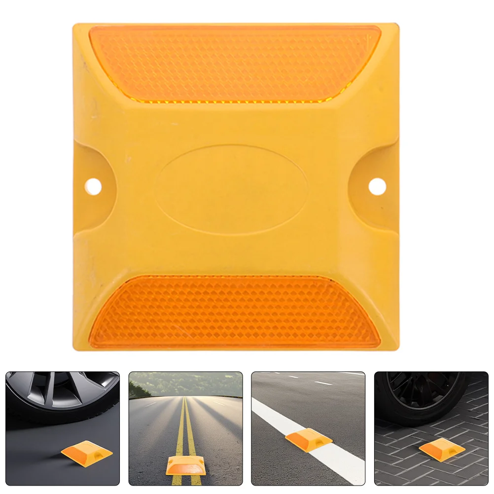 

2pcs Road Reflectors High Visibility Reflective Pavement Markers For Street Night Safety Durable Plastic Highway Parking Lot