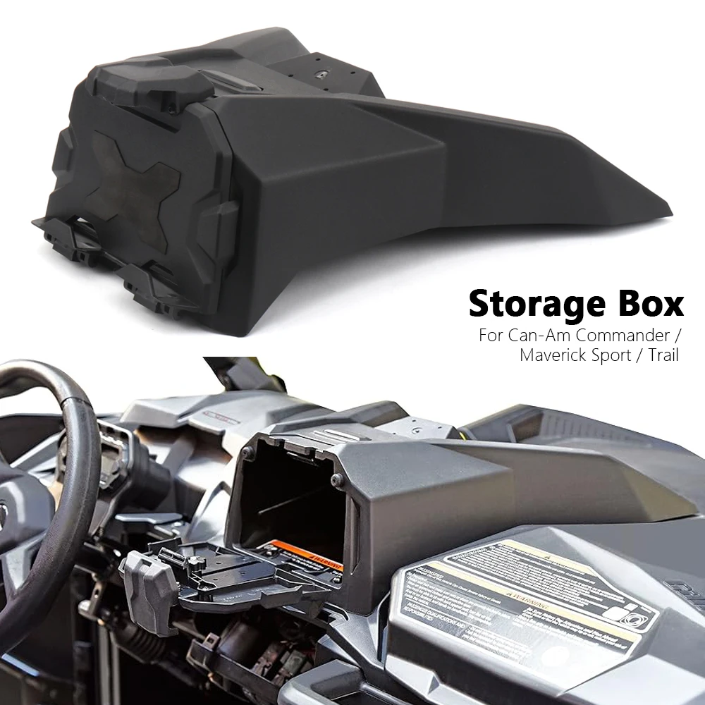 

UTV Extended Electronic Device Holder GPS Tablet Mount Storage Box For Can-am Maverick Sport Trail 1000 800 Commander Max 2019-