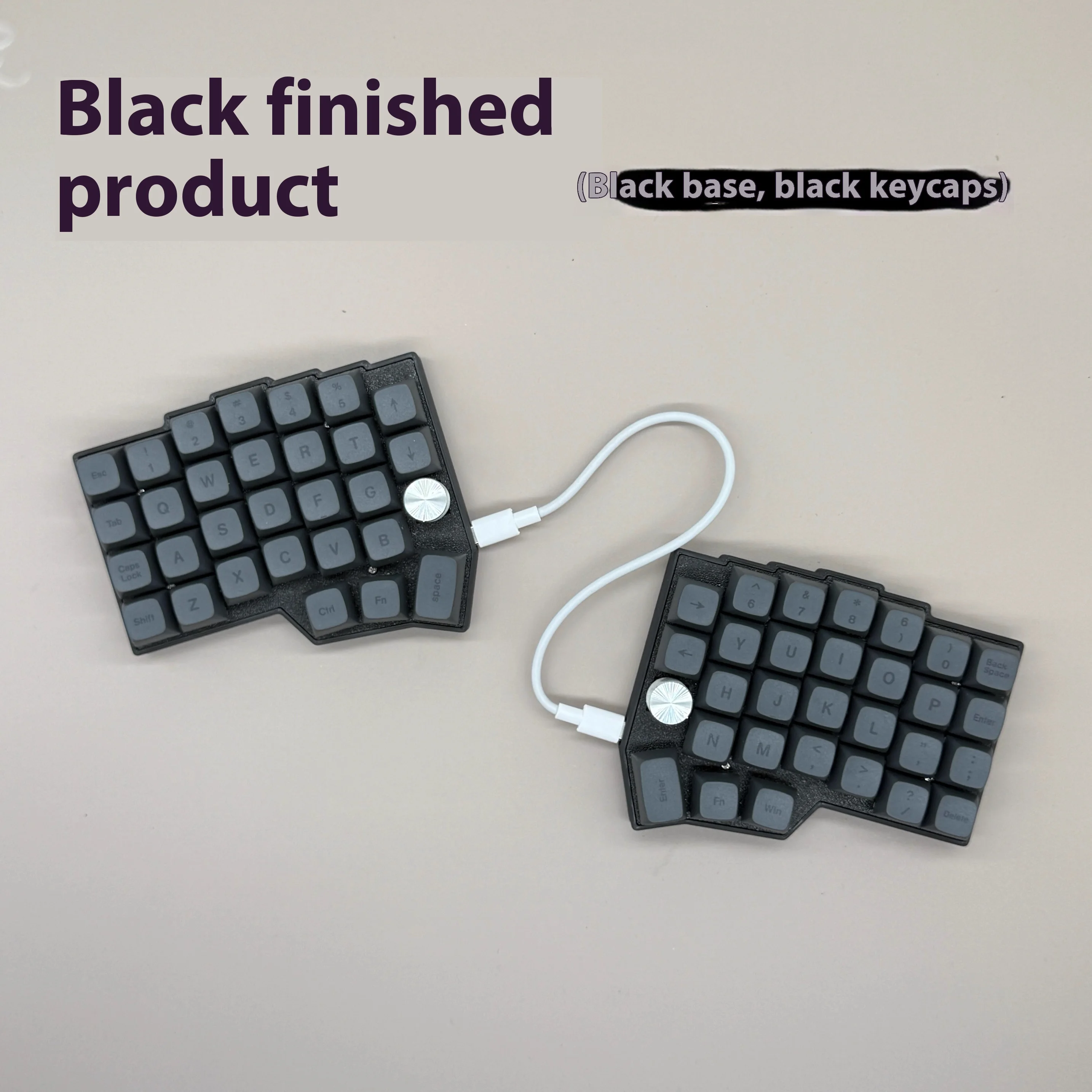 58 Spilt Keyboard Corne 4×6 Layout 2 Knobs Ergonomic Hot-swappable Mechanical Keyboard Wired RGB VIAL Programmable Keyboard