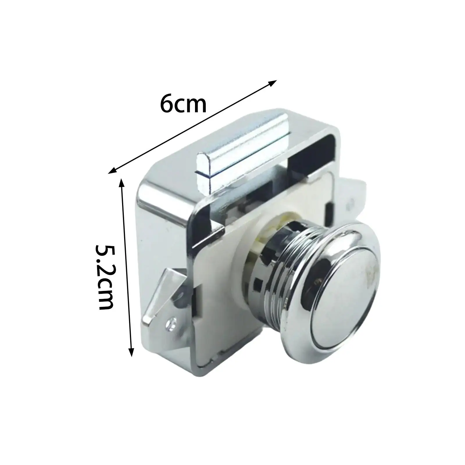 

Push Button Cabinet Latch Lock Nut Kit with Screws Easy Install for RV Motorhome Cupboard Boat Accessories