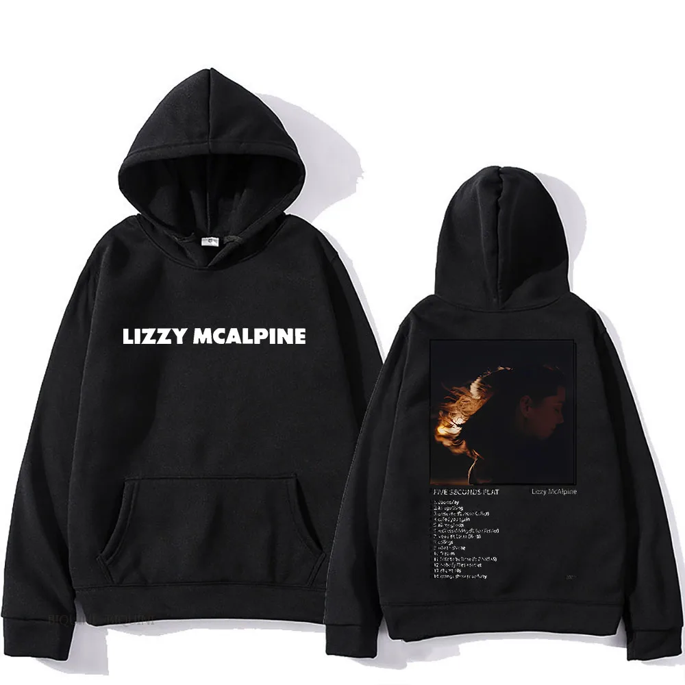 

Lizzy McAlpine Hoodie Graphic Printing Harajuku Fleece Sweatshirt With Hooded Gothic Retro Clothes moletom Comfortable Pullovers