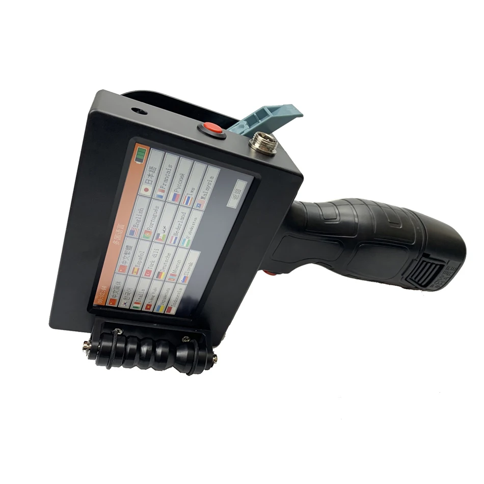 INCODE Portable Handheld TIJ Cartridge Inkjet Label Tube Printer 12.7mm 25.4mm Fast Dry Ink Android Operated 4.3