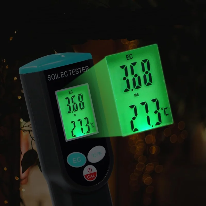 

High Quality-Waterproof Soil EC And Temperature Meter Digital Tester For Potted Plants Gardening Agriculture Farm,Waterproof Soi