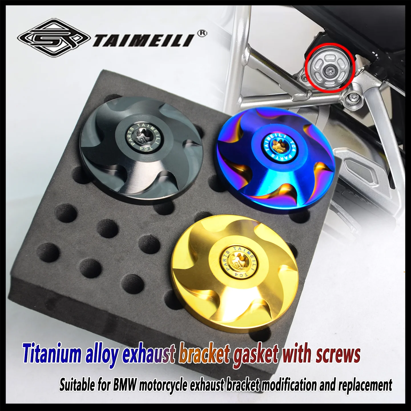 

Титановые винты и шайбы TAIMEILI. Подходят для модификации и замены крепления выхлопной системы мотоциклов BMW. 1 шт.
